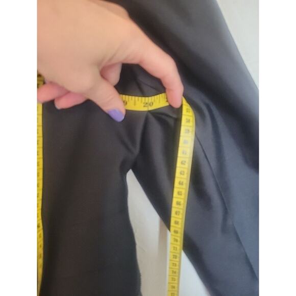 Vintage Albert Nipon Skirt Suit Women 10 Black Wool & Silk Lined Blazer Career - Picture 16 of 16